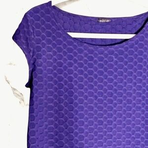 :M: Vintage Style Scoop Neck Purple Women's/Unisex T-shirt.
